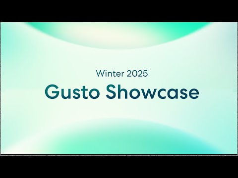 2025 Gusto Winter Showcase: Future in Business Growth | Typography Explainer | Gusto
