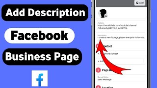 How To Add Description on Facebook Page.