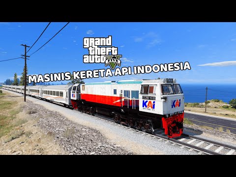 MENJADI MASINIS KERETA API INDONESIA - GTA 5 MOD