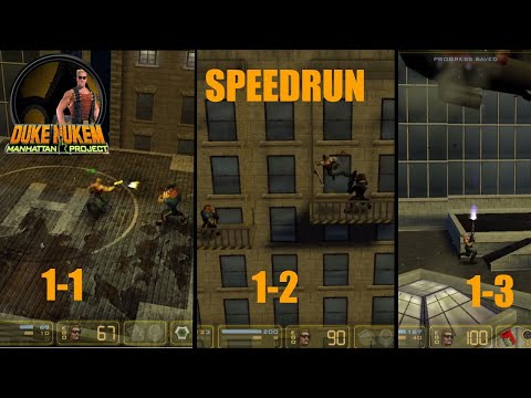 Duke Nukem: Manhattan Project speedruns - 3 ILs (Ch.1 - Rooftop Rebellion) - any% Hard