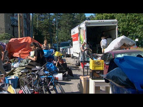 Vancouver tent city residents move to new site