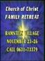Old AFN Quick Spot About The Church Of Christ Family Retreat