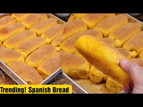 Trending now‼️Spanish Bread  recipe||Melted Soft Spanish Bread | Bake N Roll 