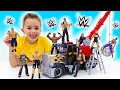 Vlad And Niki Do Sports Together With WWE Toys And Become Stronger