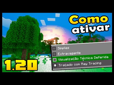 MINECRAFT 1.20 - SEE HOW TO ACTIVATE THE NEW OFFICIAL SHADERS!  EASY AND FAST!