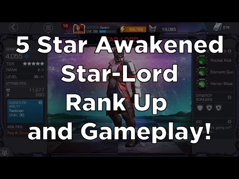5 Star Awakened Star-Lord Rank Up and Gameplay! - Marvel Contest of Champions