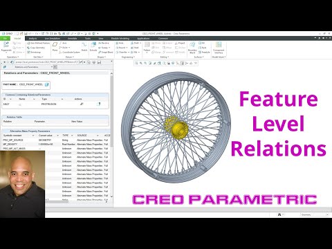 Creo Parametric - Feature Level Relations | Demo
