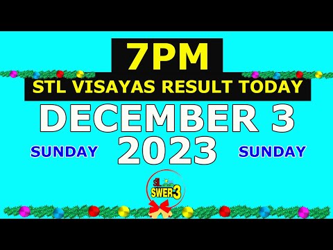 7pm STL Visayas Result Today December 3 2023 (Sunday)