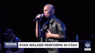 Stan Walker performs at the University of Utah