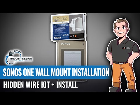 Sonos Wall Mount with Hidden Wires.   Short Install Video | Midlite Power Kit.