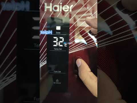 Haier inverter refrigerator HRF 398/438 IFRA/IDRA temperature settings Demo#refrigerator #inverter