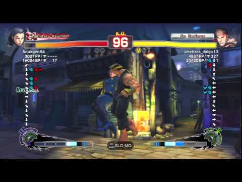 Aquagen84 (Rose) Vs umehara_daigo13 (Ryu) SSF4 AE Ranked Matches - PSN