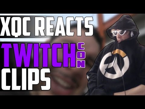xQc REACTS TO TWITCHCON 2018 CLIPS | xQcOW
