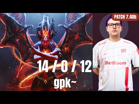 Why Queen of Pain DOMINATES Patch 7.40 | gpk~ 14/0/12 Pro Gameplay
