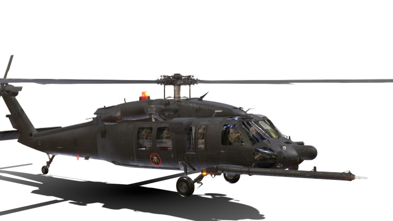 Uh 60 black hawk bope 3D Model