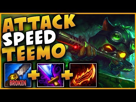 WTF?!? ATTACK SPEED TEEMO IS ACTUALLY BROKEN!!! NEW AS BUILD!!! PATCH 9.9