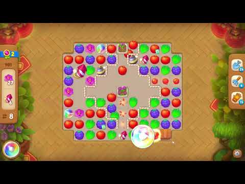 Gardenscapes 901 Level - 19 moves - NO BooSTERS