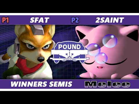 Pound 2021 Winners Semis - 2Saint (Jigglypuff) Vs. SFAT (Fox) SSBM Melee Tournament