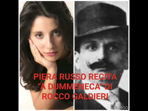 L'attrice Piera Russo recita "A DUMMENECA" di Rocco Galdieri