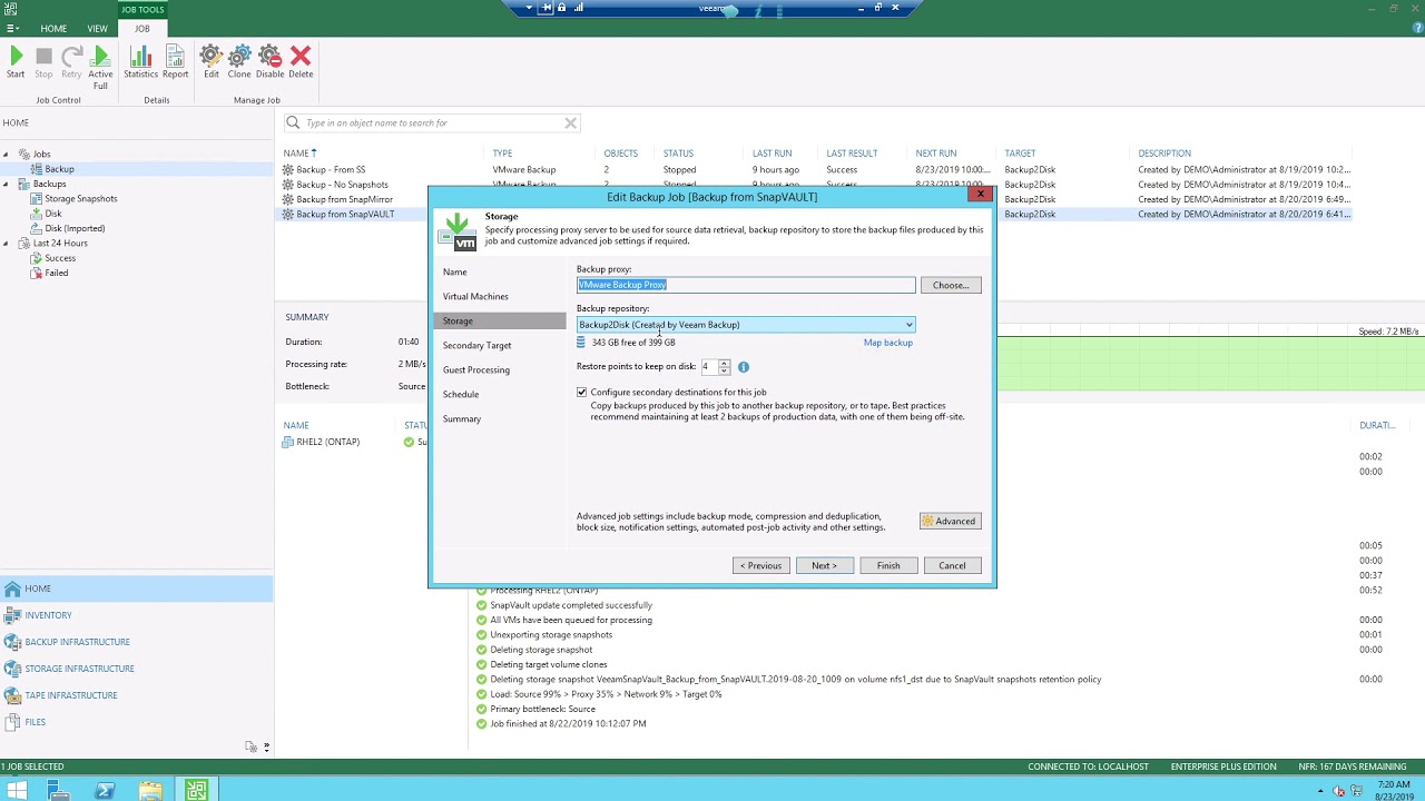 Backup for NetApp SnapMirror and SnapVault video
