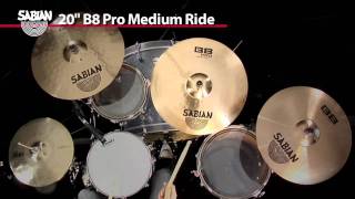 Video thumbnail for SABIAN 20" B8 Pro Medium Ride by SABIAN Cymbals