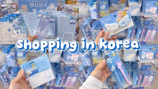 shopping in korea vlog 🇰🇷 daiso stationery haul 💙 angel core goods 🪽