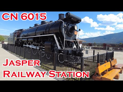 Jasper Train Station and CN 6015