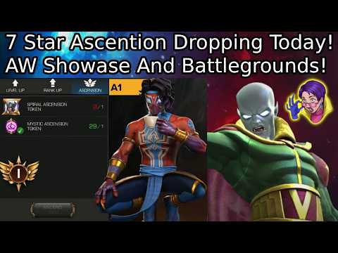 7 Star Ascention Today! New AW Showcase & Some Bgs! | Marvel Contest Of Champions