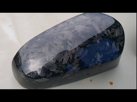 Skinning Carbon Fiber Process (Side Mirror Cover) Forged Carbon