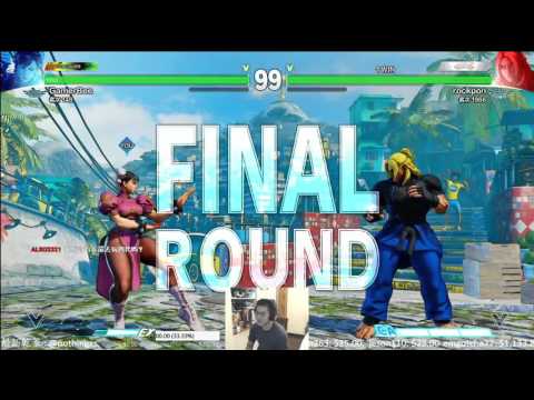 2016/02/22 GamerBee(春麗) vs Rockpon(肯)  搶五