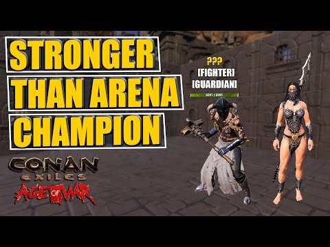 The Best Fighter Thrall In Age Of War  Will Blow Your Mind-3.22 melee Damage Multiplier:Conan Exiles