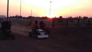 preview picture of video 'Weyburn Lawn Mower Races 2013 Stock Class Drag Race Final'