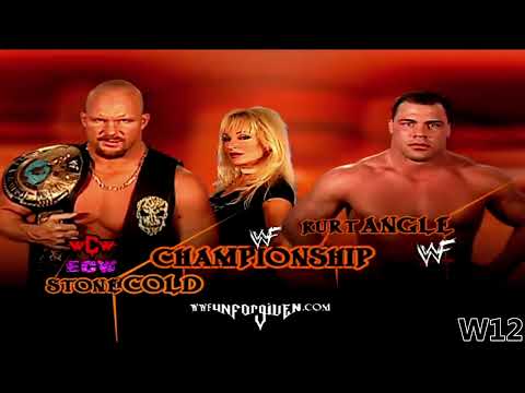 Kurt Angle vs Stone Cold Steve Austin Unforgiven 2001 Highlights