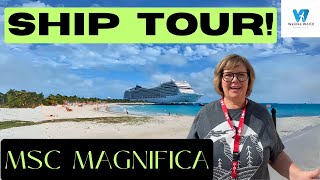 MSC MAGNIFICA TOUR- whole cruise ship tour  #msc