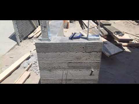 Veterans concrete,...strip forms @ architectural board form finish