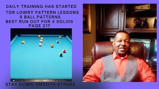 8 BALL BEST RUN OUT 4  BALLS SOLIDS PATTERNS p 217