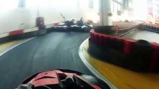 Driver fall out from carting in Karting Arena Zagreb