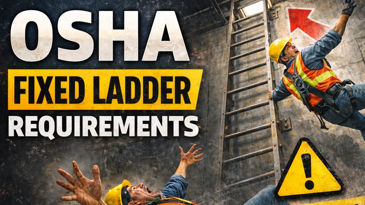 OSHA Fixed Ladder Regulations Explained | Fall Protection Requirements & Safety Standards