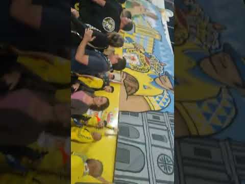entrada jugadores las palmas 3 Tenerife 1 y tifo ultra naciente