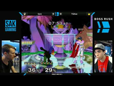 Boss Rush Captain Jack - Pools - Gem (Marth) vs TS|Axe (Pikachu)