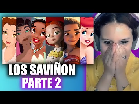 ESPAÑOLA reacciona a LOS SAVIÑON feat. Las princesas Disney a Cappella [PARTE 2]