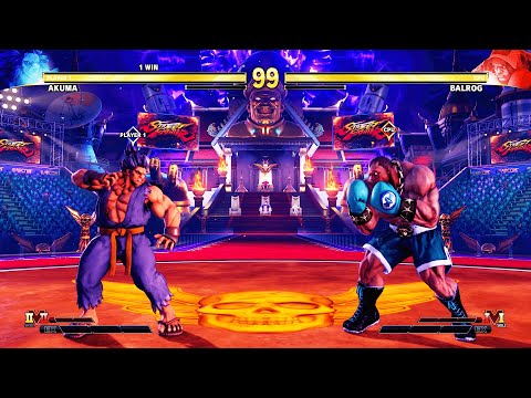 Shin Akuma vs Balrog (Hardest) Street Fighter 5.| Epic Battle