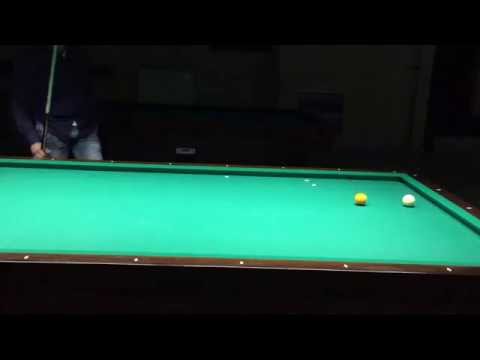 Biliardo: giro di passaggio (vista laterale)