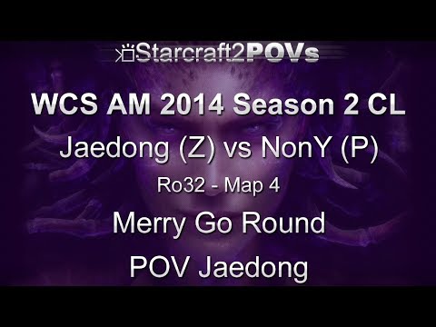 SC2 HotS - WCS AM 2014 S2 CL - Jaedong vs NonY - Ro32 - Map 4 - Merry Go Round - Jaedong