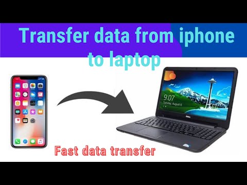 Fast way to transfer data from iphone to laptop
