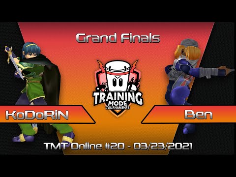 Training Mode Tournaments #20 KoDoRiN (Marth) vs. Ben (Sheik) - SSBM Grand Finals