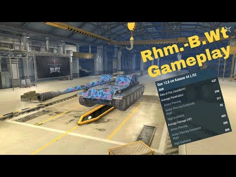 Rhm-B WT gameplay || World of Tanks Blitz