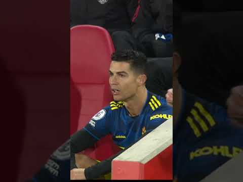 CRISTIANO RONALDO NÃO SAIU MUITO CONTENTE HOJE DE BRENTFORD X MANCHESTER UNITED... #Shorts