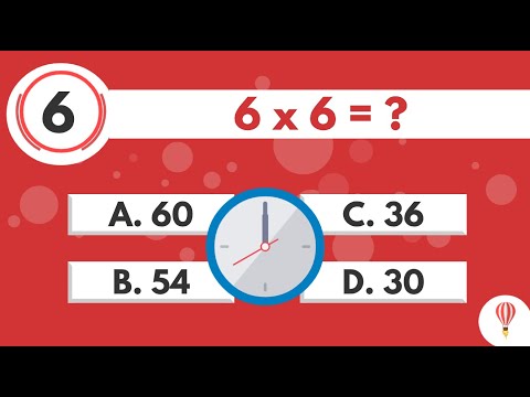 Tabla de Multiplicar #6, Repaso, Test, Quiz, Trivia para Niños