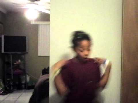 8 year old little girl dancing to shower 